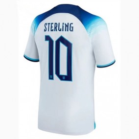 Prima Maglia Inghilterra Mondiali 2022 Raheem Sterling 10
